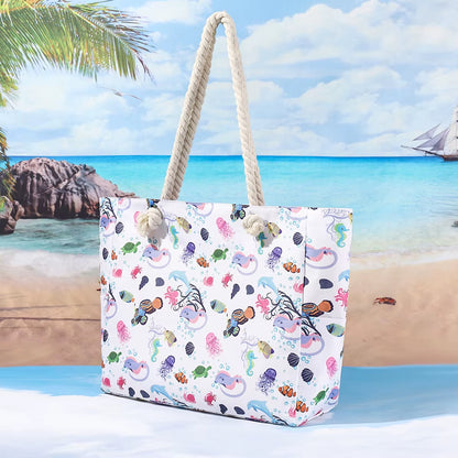 Woman'S Tote Bag - Large Casual Beach Shoulder Bag, Fashionable & Simple Design for Summer Travel, Shopping and Daily Use