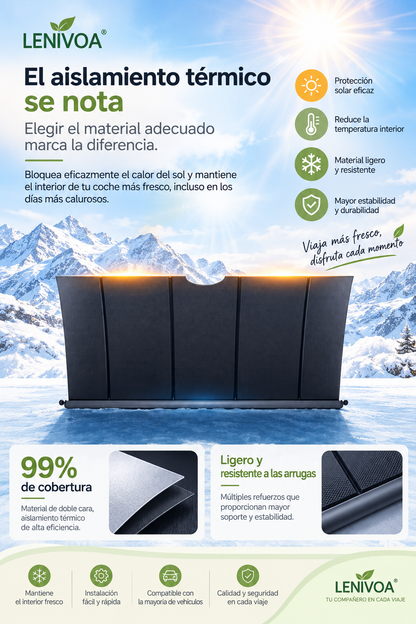4651 Parasol eléctrico retráctil para parabrisas de Buick Regal con aislamiento térmico