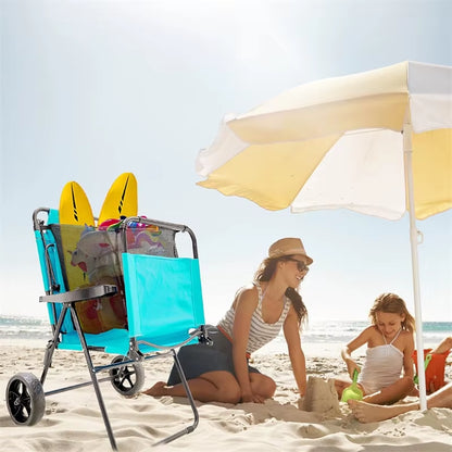 Foldable Lounge Backyard Pool Picnic Folding Beach Cart Chairs