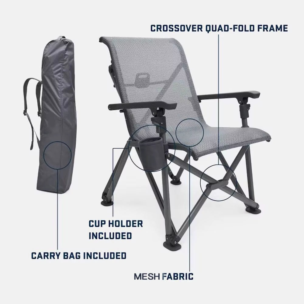 Aluminum Lightweight Portable Modern Garden Chair Waterproof Outdoor Furniture Foldable Hiking Camping Beach Chair 300Lbs