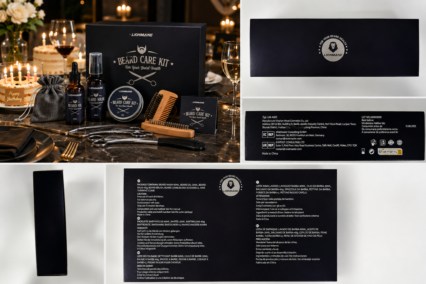 KIT PREMIUM DE CUIDADO PARA BARBA