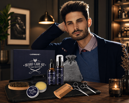 KIT PREMIUM DE CUIDADO PARA BARBA