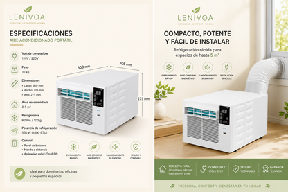 Mini aire acondicionado eléctrico portátil AC 2026