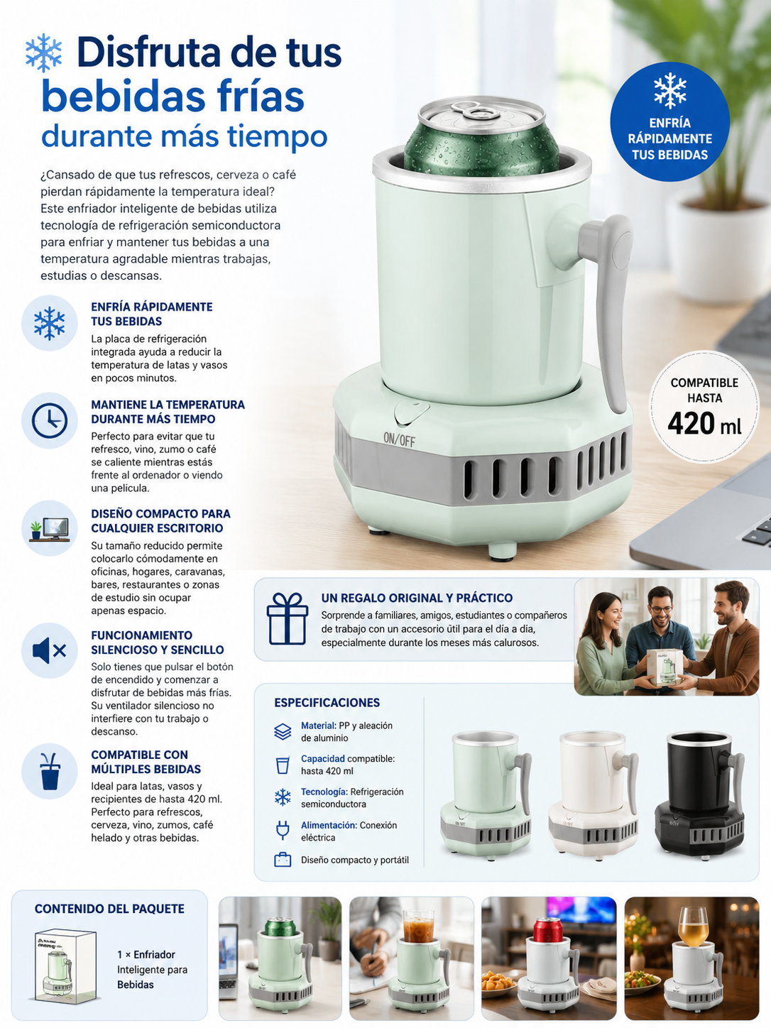 ENFRIADOR INTELIGENTE DE BEBIDA