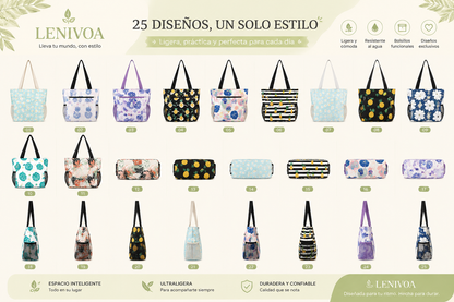 Bolso de Playa Grande con Cremallera – 25 Diseños Disponibles