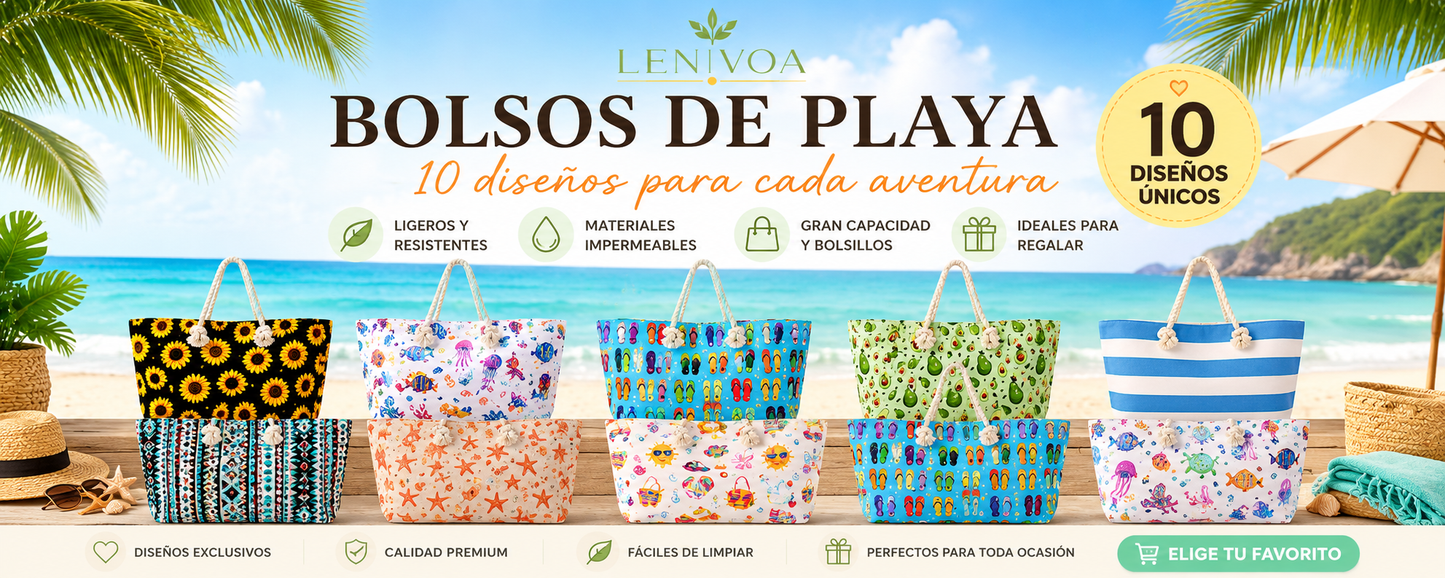 Bolso de Playa Premium con Asas de Cuerda – 10 Diseños Exclusivos Palta