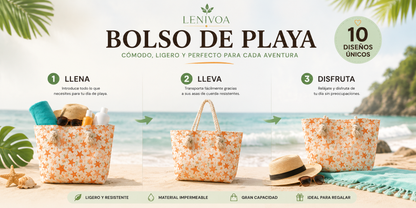 Bolso de Playa Premium con Asas de Cuerda – 10 Diseños Exclusivos Palta