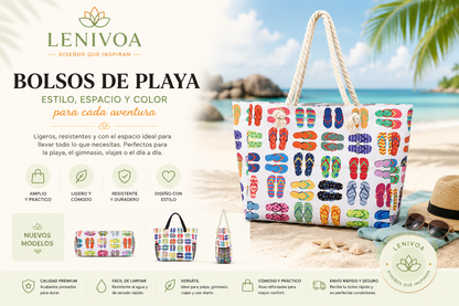 Bolso de Playa Premium con Asas de Cuerda – 10 Diseños Exclusivos Palta