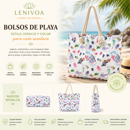 Bolso de Playa Premium con Asas de Cuerda – 10 Diseños Exclusivos Palta