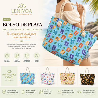 Bolso de Playa Premium con Asas de Cuerda – 10 Diseños Exclusivos Palta