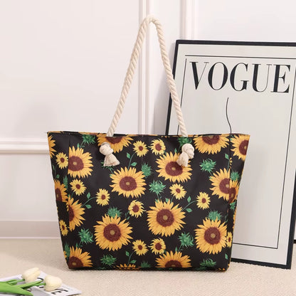 Damen-Tragetasche - Große Casual Strandtasche, Modisches & Schlichtes Design Für Sommerreisen, Einkaufen Und Täglichen Gebrauch