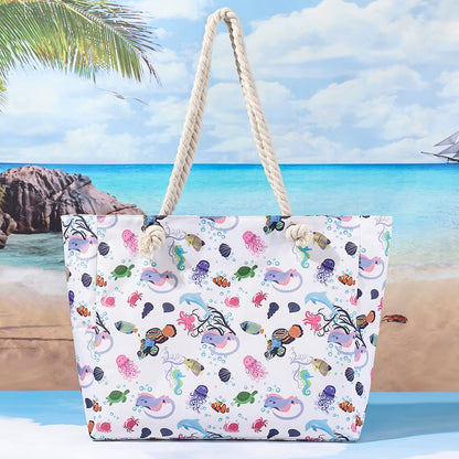 Woman'S Tote Bag - Large Casual Beach Shoulder Bag, Fashionable & Simple Design for Summer Travel, Shopping and Daily Use
