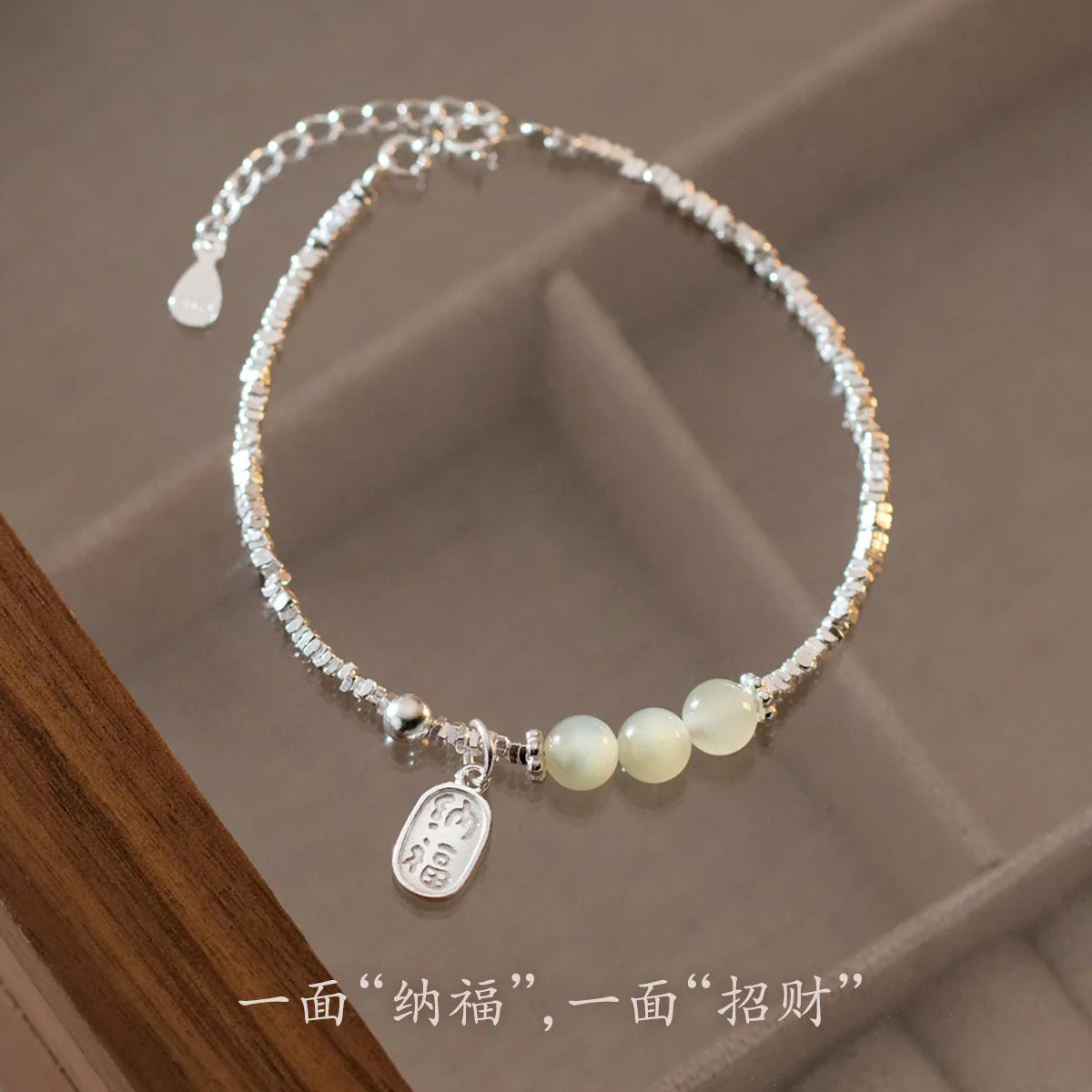 Gold Color for Women'S Hetian Jade Bracelet Leaves Double Layer Jewelry Girls Gifts Dropshipping