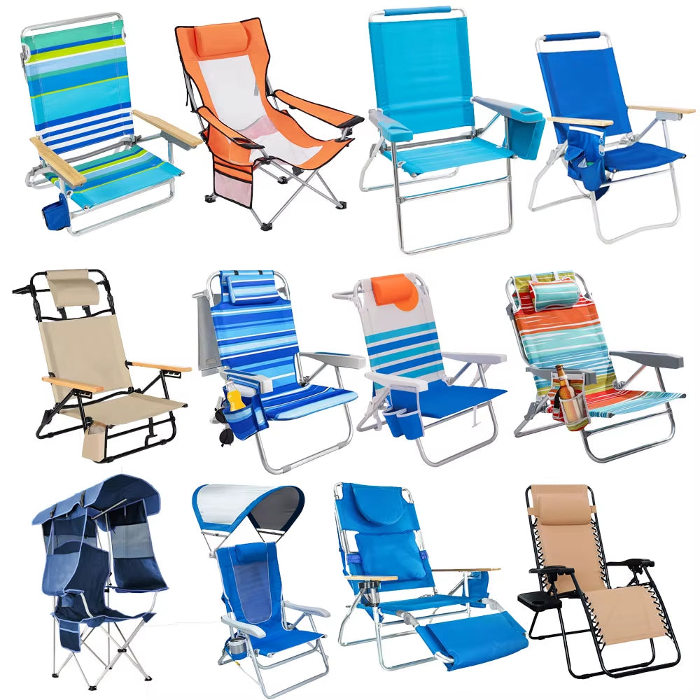 Bestex High Quality Aluminum Relax Portable Camping Chair outside New Design Heavy Duty Camping Folding Beach Chair Outdoor