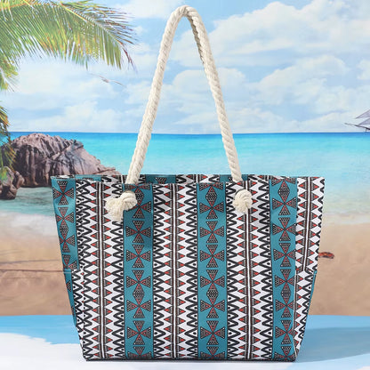 Woman'S Tote Bag - Large Casual Beach Shoulder Bag, Fashionable & Simple Design for Summer Travel, Shopping and Daily Use